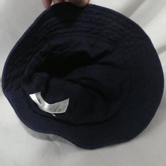 H&M | 6-8 years | Navy Cotton Bucket Hat With White Embroidered Palm Tree - Picture 3 of 9